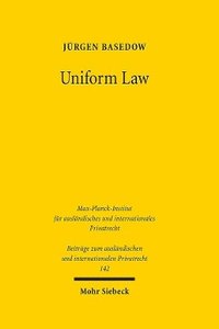 bokomslag Uniform Law