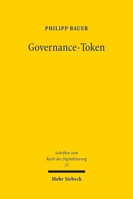 Philipp Bauer - Governance-Token, Inbunden