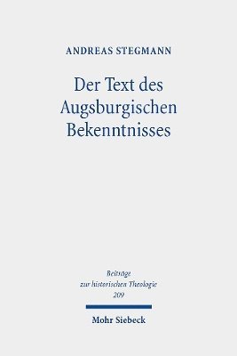 bokomslag Der Text des Augsburgischen Bekenntnisses