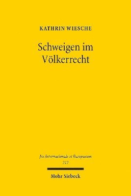 bokomslag Schweigen im Völkerrecht