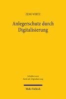 bokomslag Anlegerschutz durch Digitalisierung