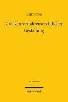 bokomslag Grenzen verfahrensrechtlicher Gestaltung