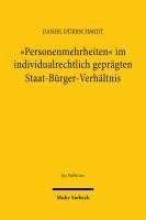 bokomslag "Personenmehrheiten" im individualrechtlich geprägten Staat-Bürger-Verhältnis