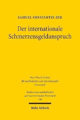 bokomslag Der Internationale Schmerzensgeldanspruch
