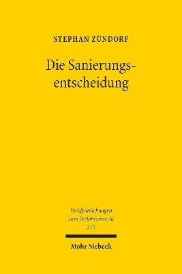 Die Sanierungsentscheidung 1