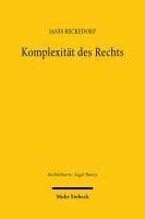 bokomslag Komplexität des Rechts