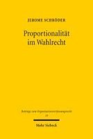 Jerome Schröder - Proportionalität im Wahlrecht, Häftad