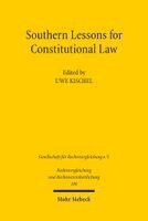 Uwe Kischel - Southern Lessons for Constitutional Law, Häftad