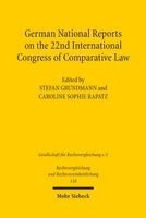 Stefan Grundmann, Caroline Sophie Rapatz - German National Reports on the 22nd International Congress of Comparative Law, Häftad