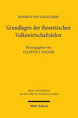 bokomslag Grundlagen der theoretischen Volkswirtschaftslehre