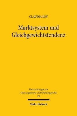 bokomslag Marktsystem und Gleichgewichtstendenz