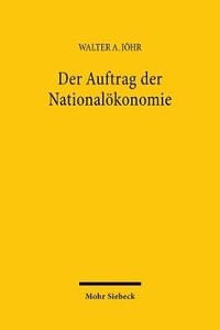 bokomslag Der Auftrag der Nationalkonomie