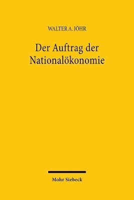 Der Auftrag der Nationalkonomie 1