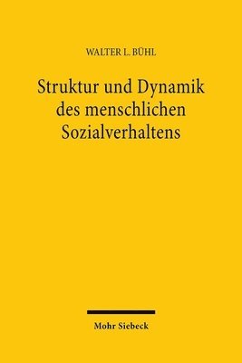 bokomslag Struktur Und Dynamik Des Menschlichen Sozialverhaltens