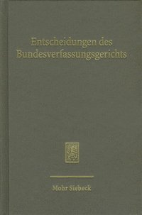 bokomslag Entscheidungen des Bundesverfassungsgerichts (BVerfGE)