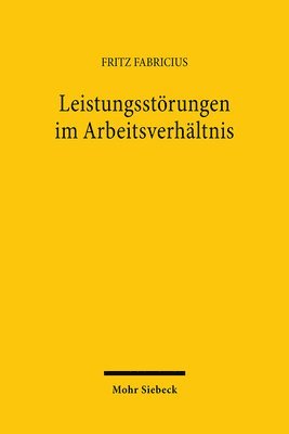 bokomslag Leistungsstrungen im Arbeitsverhltnis