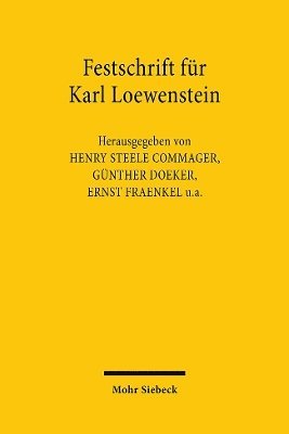 bokomslag Festschrift fr Karl Loewenstein