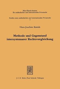 bokomslag Methode und Gegenstand intersystemarer Rechtsvergleichung