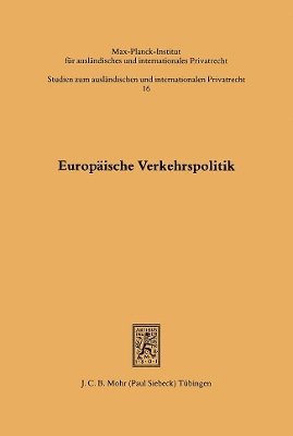 bokomslag Europische Verkehrspolitik