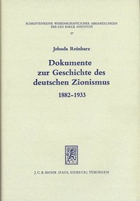 bokomslag Dokumente zur Geschichte des deutschen Zionismus