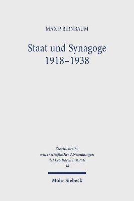 bokomslag Staat und Synagoge 1918-1938