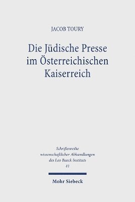 bokomslag Die Jdische Presse im sterreichischen Kaiserreich
