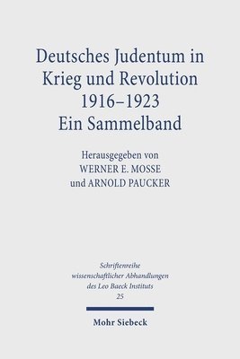 bokomslag Deutsches Judentum in Krieg und Revolution 1916-1923