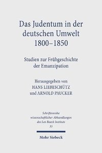 bokomslag Das Judentum in der deutschen Umwelt 1800-1850