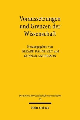 bokomslag Voraussetzungen und Grenzen der Wissenschaft