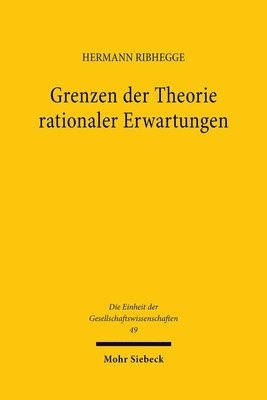 bokomslag Grenzen der Theorie rationaler Erwartungen