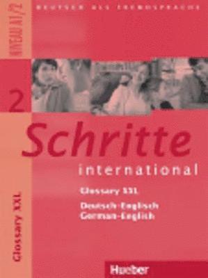 bokomslag Schritte international 2. Niveau A1/2 / Glossar XXL Deutsch-Englisch, Glossary German-English