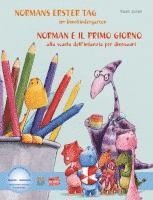 bokomslag Normans erster Tag im Dinokindergarten. Kinderbuch Deutsch-Italienisch