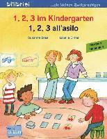 bokomslag 1, 2, 3 im Kindergarten. Kinderbuch Deutsch-Italienisch