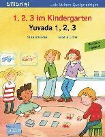 bokomslag 1, 2, 3 im Kindergarten. Kinderbuch Deutsch-Türkisch