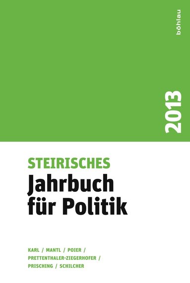 Wolfgang Mantl, Anita Ziegerhofer, Bernd Schilcher, Klaus Poier, Manfred Prisching, Beatrix Karl - Steirisches Jahrbuch für Politik, Häftad