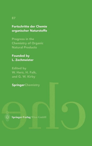 bokomslag Progress in the Chemistry of Organic Natural Products