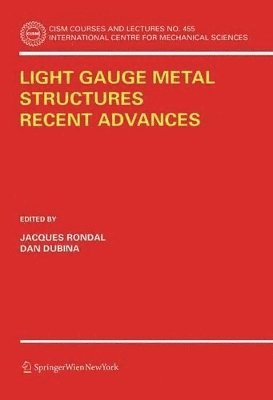 bokomslag Light Gauge Metal Structures Recent Advances