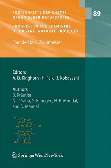 Bernhard Kräutler, N. P. Sahu, A. Douglas Kinghorn - Fortschritte der Chemie organischer Naturstoffe / Progress in the Chemistry of Organic Natural Products, Inbunden