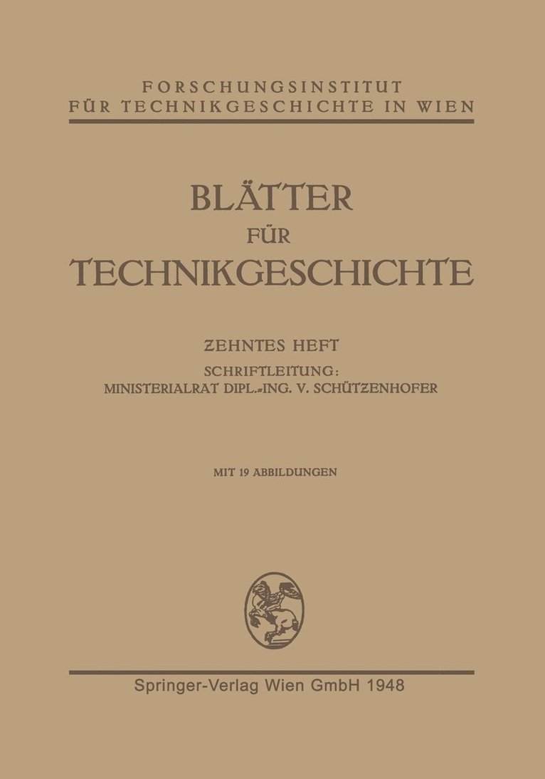 Bltter fr Technikgeschichte 1