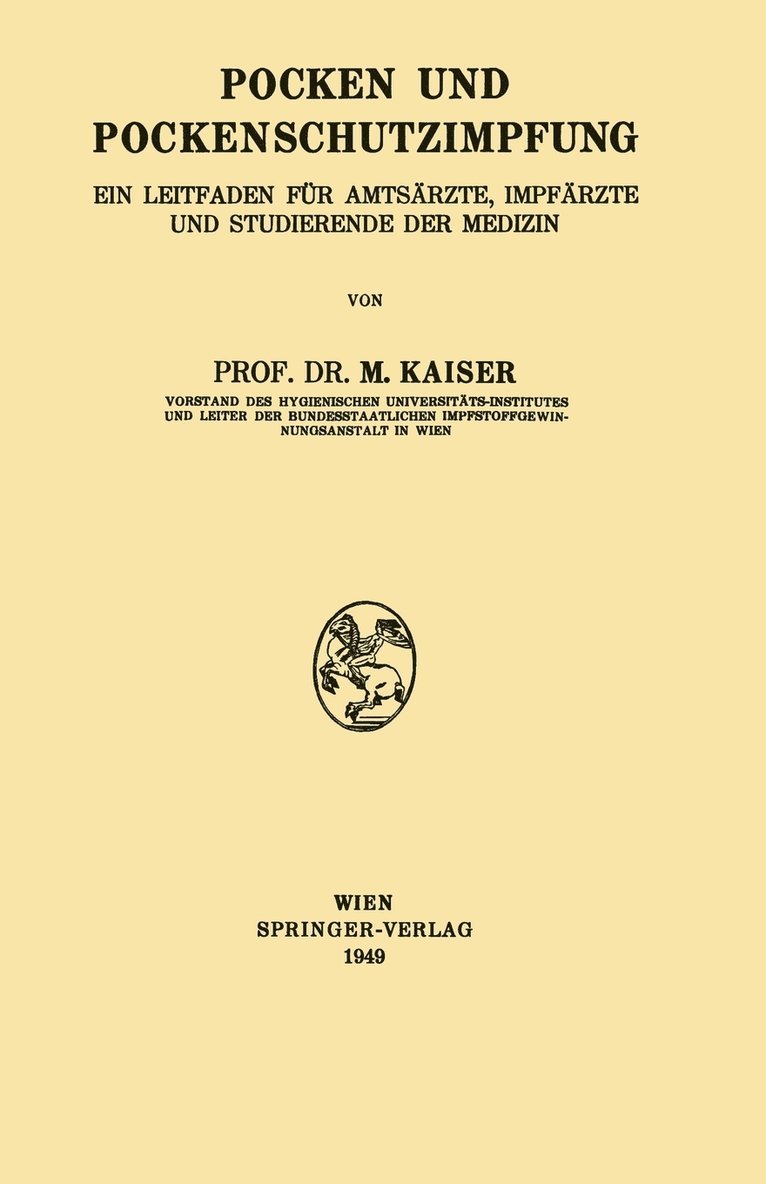 Marius Kaiser - Pocken und Pockenschutzimpfung, Häftad