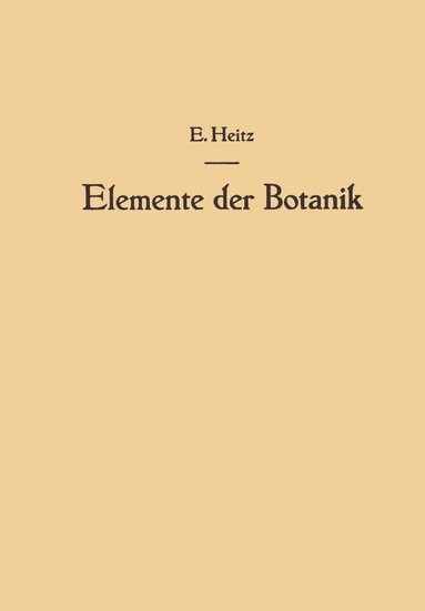 bokomslag Elemente der Botanik