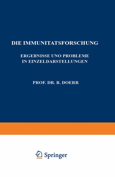 Robert Doerr, Robert Doerr - Die Immunitätsforschung, Häftad