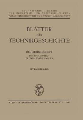 bokomslag Blätter für Technikgeschichte