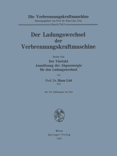 bokomslag Der Ladungswechsel der Verbrennungskraftmaschine