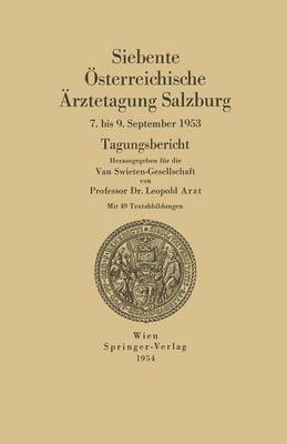 bokomslag Siebente sterreichische rztetagung Salzburg