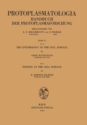 Aser Rothstein, Edmund N. Harvey - Enzymology of the Cell Surface Tension at the Cell Surface, Häftad