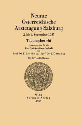 bokomslag Neunte sterreichische rztetagung Salzburg