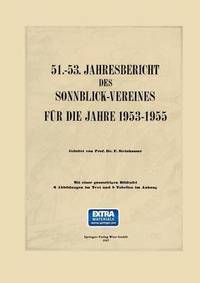 bokomslag 51.53. Jahresbericht des Sonnblick-Vereines fr die Jahre 19531955