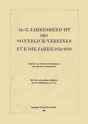 bokomslag 54.57. Jahresbericht des Sonnblick-Vereines fr die Jahre 19561959