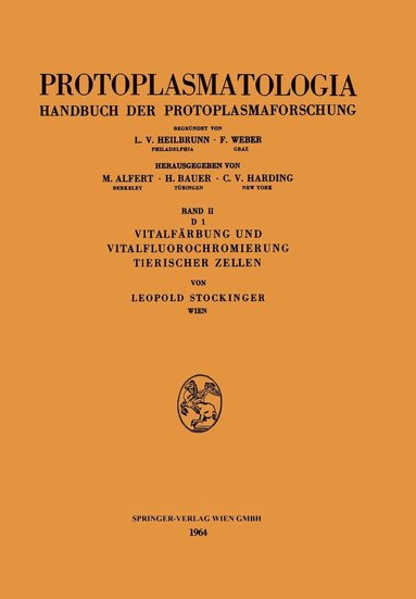 bokomslag Vitalfrbung und Vitalfluorochromierung Tierischer Zellen